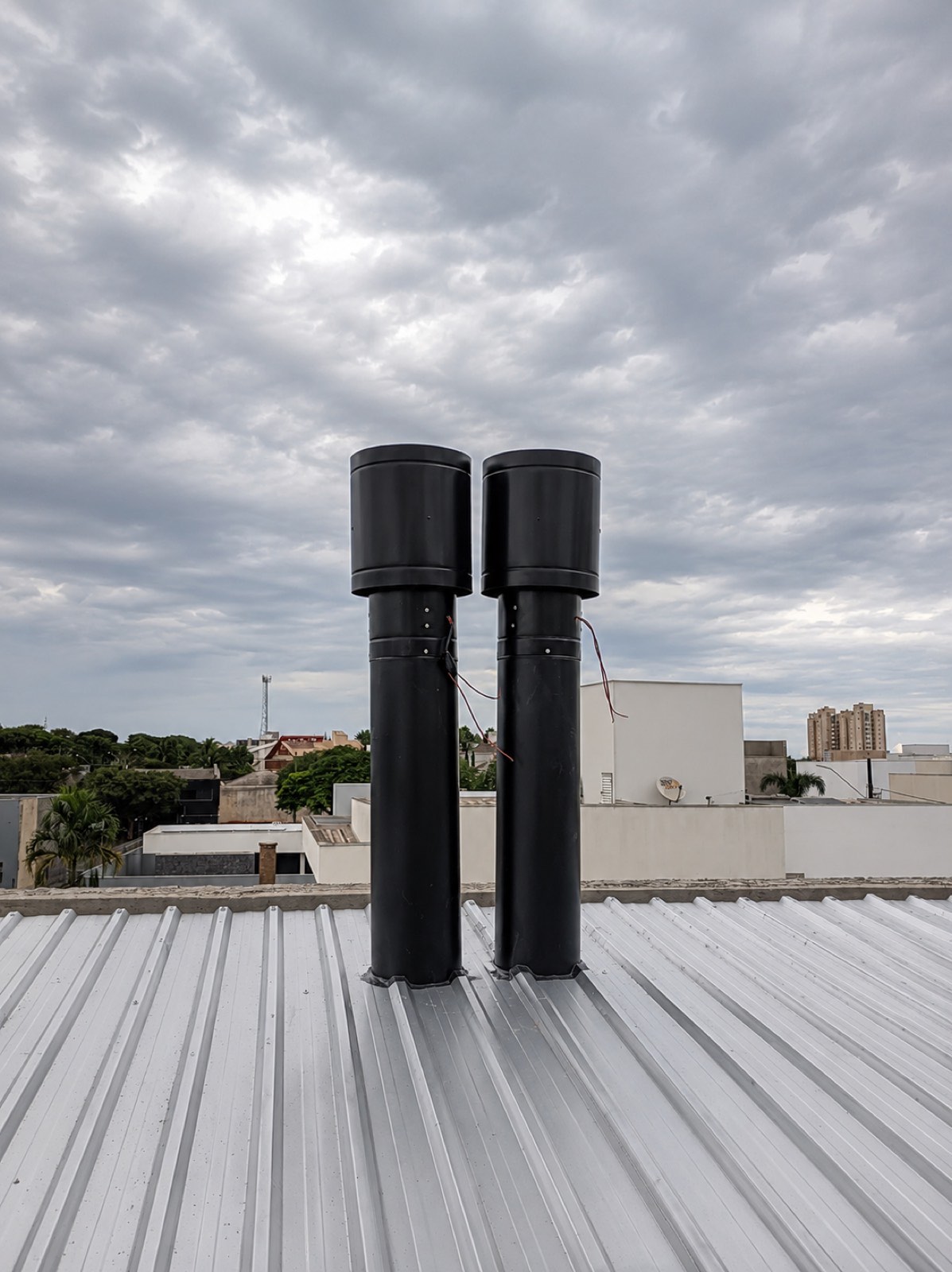 Duto de exaustão em aço inox